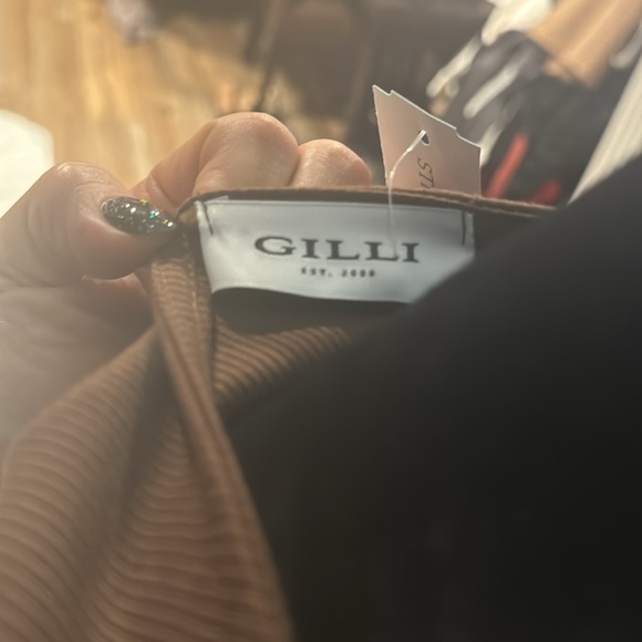 NWT - Gilli/Stitch Fix Brown Faux Wrap Dress - Picture 4 of 4